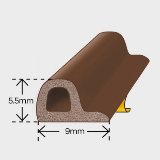 Exitex P Strip Self Adhesive Door Seal